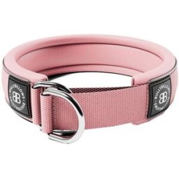 Bullybillows Hundhalsband Halvstryp Reflekterande Rosa 4 Cm XL