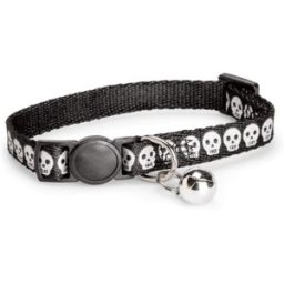 Basic Cat Reflective Halsband Dödskalle Svart