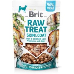 Brit Care Raw Treat Dog Skin & Coat Kyckling, Fisk & Gris 40 G