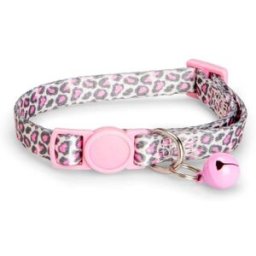Basic Cat Halsband Rosa Leopard