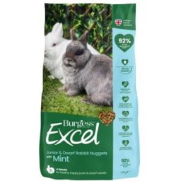Burgess Excel Junior & Dwarf Rabbit Nugget With Mint