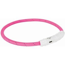 Trixie Flash Light Led-Halsband Rosa XS-S