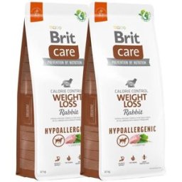 Brit Care Dog Adult Hypoallergenic Weight Loss Rabbit 2x12 Kg