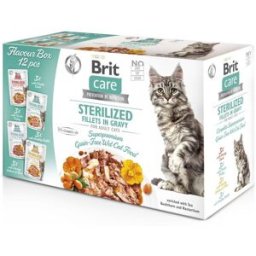 Brit Care Cat Sterilized Bitar I Sås Multipack 12 X 85 G