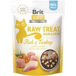 Brit Care Raw Treat Cat Hair & Skin Kalkon & Lax 40 G