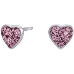 Nordahl Jewellery barn hjärt pink 7 mm örhängen 325 101