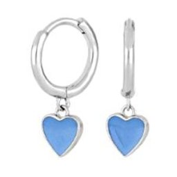 Nordahl Jewellery barn hjärt blå örhängen 345 353
