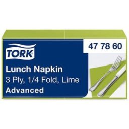 Servett TORK Lunch 3-lags lime 150/fp