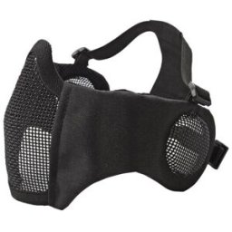 ASG Metal Mesh Mask with Cheek Pads and Ear Protection (Färg: Svart)