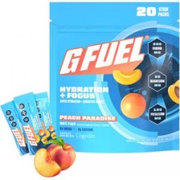 G Fuel Peach Paradise Hydration + Focus Pack - 20 Portions