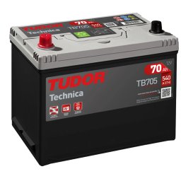 Startbatteri Tudor TB705 Technica 70 Ah