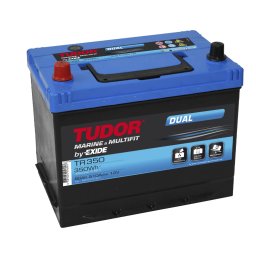 Startbatteri TR 350 Tudor Marin & Fritid Dual 80 Ah