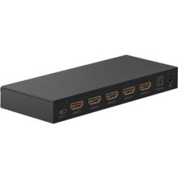 Goobay HDMI Switch 4 till 1 med separat ljud ut Svart