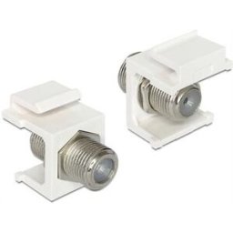 Keystone standardsystem Keystone F-kontakt hona - hona - antenn Vit