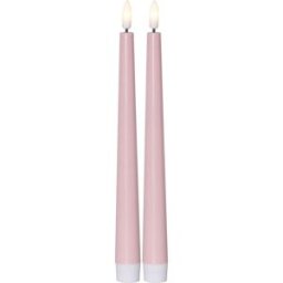 STAR TRADING Antikljus Candy LED rosa 2/fp