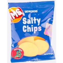 Eat My Socks Salty Chips Strumpor