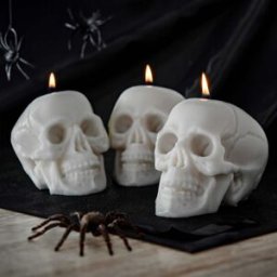 Dödskalle Ljus 3-pack