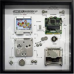 Grc Retro Art Nintendo Gameboy Sp Konsol Tavla - Silver