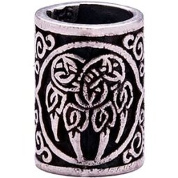 Northern Viking Jewelry Silver Björnens Tass skäggsmycke NVJHE024
