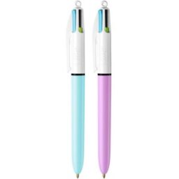 BIC Kulpenna 4 Colours Fun 1,0mm Bläck: blå, grön, rosa, lila
