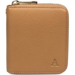 Aarni hjortskinn mini Clutch-plånbok cognac/guld