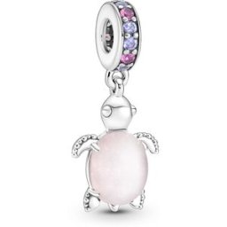 Pandora Moments Charm dangle Murano Glass Pink Sea Turtle berlock 798939C02