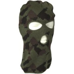 Mil-Tec Balaclava 3-Håls Acryl Woodland