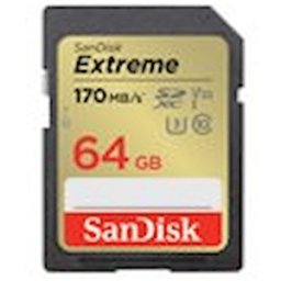 SanDisk Extreme - Flash-minneskort - 64 GB - Video Class V30 /