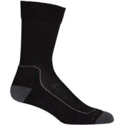 Icebreaker Women's Hike+ Light Crew Socks Black/Monsoon/Mink 35-37