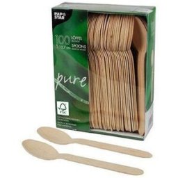 PAPSTAR Bestick sked FSC 15,7cm 100/fp