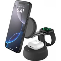 Belkin Ultracharge Pro 3-I-1 Qi2 Laddningsstation - Svart