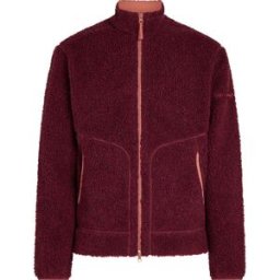 Icebreaker Men's Merino 800 Realfleece High Pile Longsleeve Zip Port Dk Hthr/cedar Wood S
