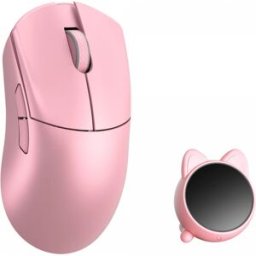 Wlmouse Huan Stainless Magnesium Alloy Trådlös Gamingmus - Rosa