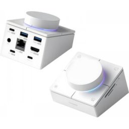 Hagibis Usb-C-Hubb Med Ratt Och Genvägsknappar – 2,5g Ethernet-Port – Vit