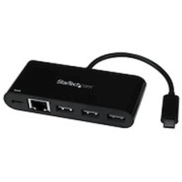 StarTech.com 3-ports USB-C-hubb med Gigabit Ethernet och 60 W
