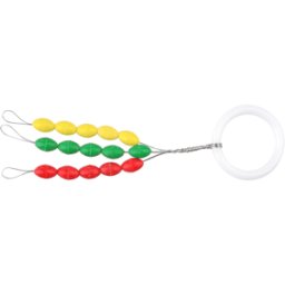 Mikado Gummi Flötesstopp Oval Mixade Färger 15-pack (Storlek: M-Medium)
