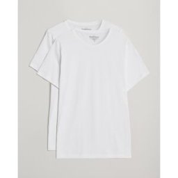 Bread & Boxers 2-Pack Lightweight Cotton T-Shirt White