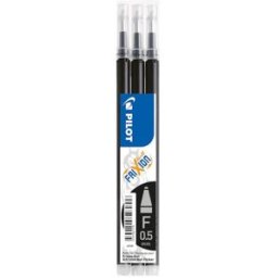 Refill PILOT Frixion 0,5mm svart 3/fp