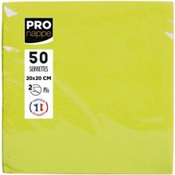 PRONAPPE Servett 20x20cm 2-lags kiwi 50/fp