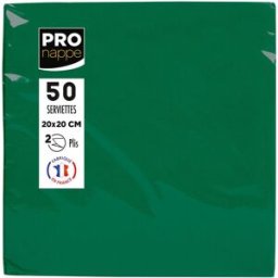 PRONAPPE Servett 20x20cm 2-lags mörkgrön 50/fp