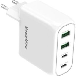 Smartline GaN PD-laddare, 2xUSB-C & 2xUSB-A - 100W