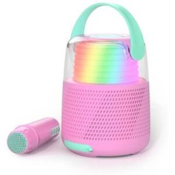 Mobility On Board KS-80 Karaoke Kit, LED högtalare & mic - Rosa