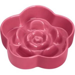 Little&bigger; Xoxo Slow Feeder Matskål I Keramik Rosa Ros