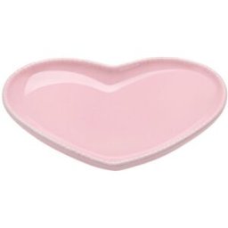 Little&bigger; Xoxo Hjärtformad Kattskål I Keramik Rosa