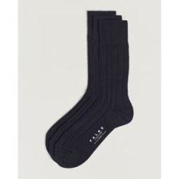 Falke 3-Pack Lhasa Cashmere Socks Dark Navy