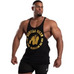 Gorilla Wear Melrose Stringer Black Gold Xxl