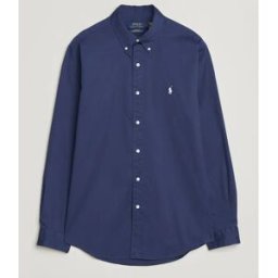 Polo Ralph Lauren Custom Fit Garment Twill Shirt Newport Navy