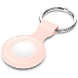 Tiera silikon Apple AirTag nyckelring pink