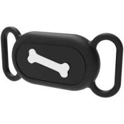 Tiera Samsung Galaxy SmartTag 2 hund/katthalsbandsfodral svart