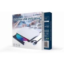 Gembird extern CD/DVD-brännare med USB-anslutning (USB 3.1 Gen 1) vit